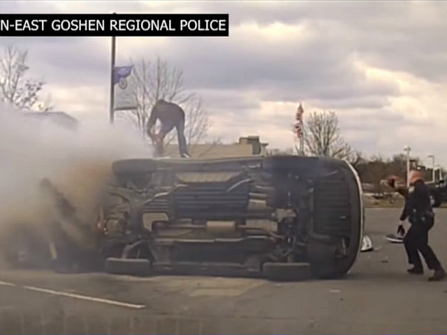 Good Samaritans in Pennsylvania Flip Burning SUV Off Crash Victim, Saving His Life