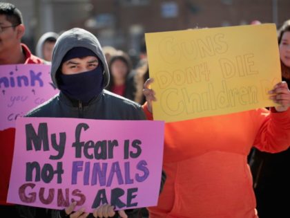 Students accross the country walked out of school today to protest in favor of gun control