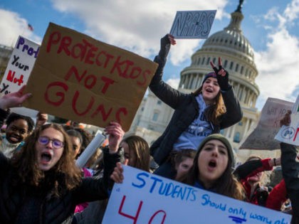 UNITED STATES - MARCH 14: Students assemble for a rally on the West Front of the Capitol to call on Congress to act on gun violence prevention during a national walkout by students on March 14, 2018. (Photo By Tom Williams/CQ Roll Call) protests