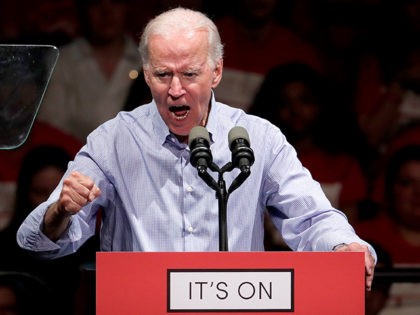 Former U.S. Vice President Joe Biden delivers remarks regarding sexual violence on college