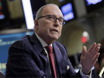 Larry Kudlow, a long-time fixture on the CNBC business news network who previously served in the Reagan administration, is interviewed on the floor of the New York Stock Exchange, Wednesday, March 14, 2018. President Donald Trump has chosen Kudlow to be his top economic aide. (AP Photo/Richard Drew)