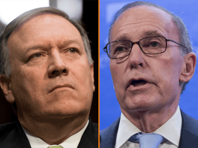 Larry Kudlow and Mike Pompeo