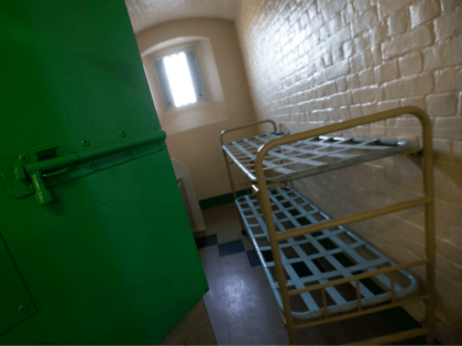 A cell is pictured inside Reading prison during an exhibition photocall at the prison in Reading, west of London on September 1, 2016. Having closed it's doors as a conventional prison in 2013, Reading Prison opens to the public for a major new project in which leading artists, performers and …