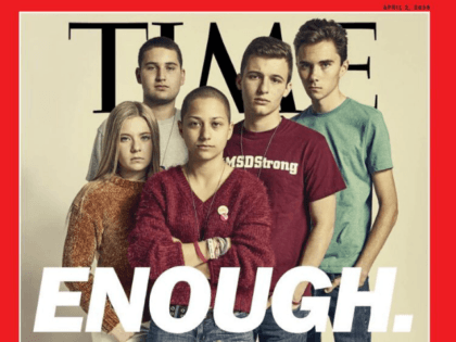 The cover for Time magazine's Parkland issue presents pro-gun control students while leaving pro-Second Amendment students out of sight.