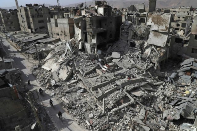 Nine civilians killed as Syria regime strikes shake Ghouta
