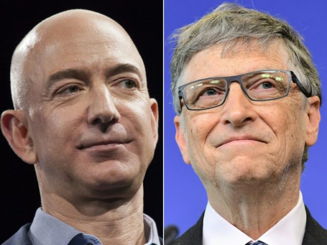 Bezos sailed past Gates to top the Forbes billionaires list for the first time