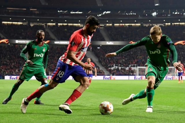 Costa leads Atletico rout over Lokomotiv Moscow