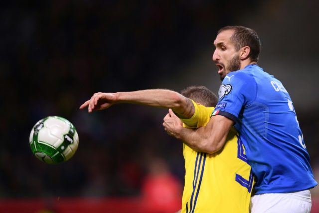 Chiellini misses Italy games, doubtful for Juve-Real quarter