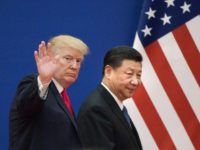 US President Donald Trump (L) claims to have built up a generally good relationship with his Chinese counterpart Xi Jinping, whom he has praised for his role in pressuring North Korea over its nuclear program