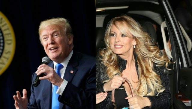 Trump battens down hatches as storm swirls over porn star tryst