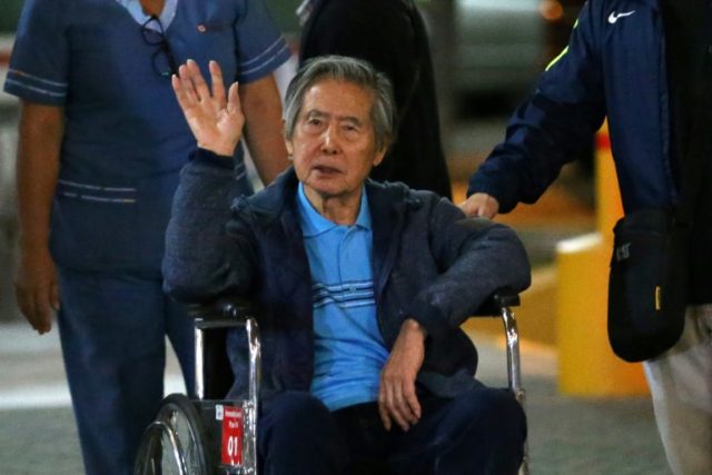 Former Peru president Fujimori leaves hospital