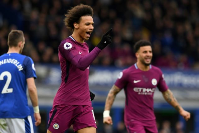City down Everton, on brink of title glory