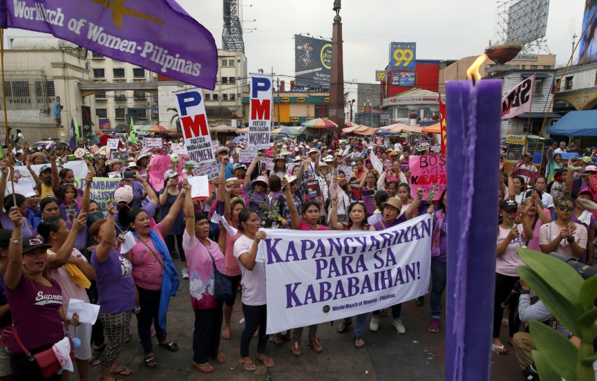 Philippine Protest, South Korea's #MeToo Mark Women's Day - Breitbart