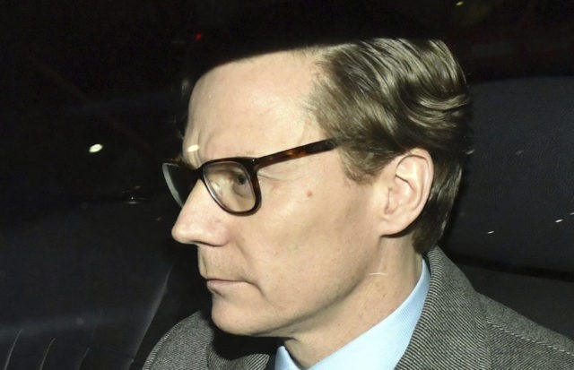 Britain Facebook Cambridge Chief Executive of Cambridge Analytica (CA) Alexander Nix, leaves the offices in central London, Tuesday March 20, 2018. Cambridge Analytica, has been accused of improperly using information from more than 50 million Facebook accounts. It denies wrongdoing. (Dominic Lipinski/PA via AP) The Associated Press