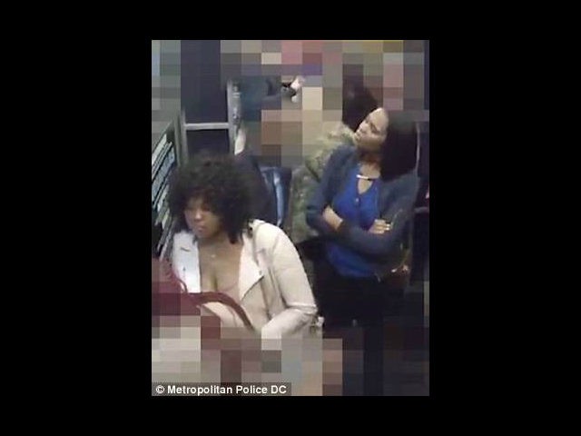 Police are looking for two women (pictured above) for an alleged felony assault at a D.C.