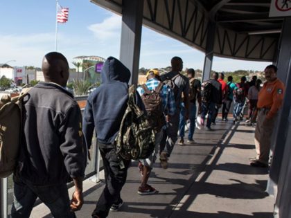Caravan Migrants Attempt Border Crossing into CA - AFP Photo Guillermo Arias