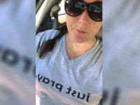 Chris-Burrell-teacher-just-pray-shirt-facebook Chris Burrell, an Alabama teacher, says school officials told her Monday to remove a shirt with the words “just pray” on it because the shirt violated the school dress code.