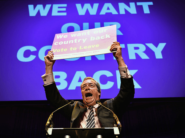 Farage placard