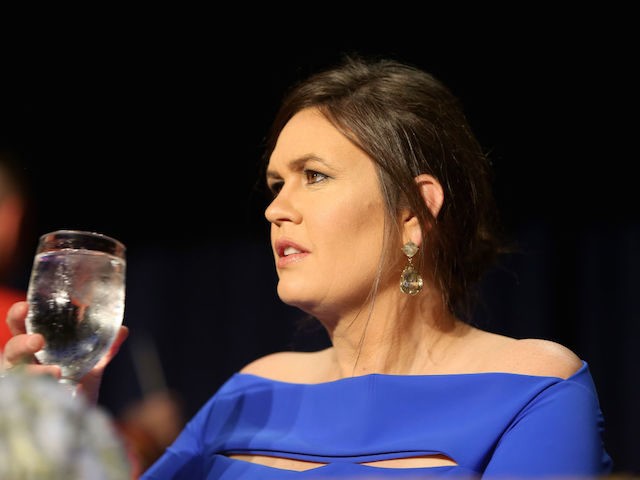 WASHINGTON, DC - APRIL 28: Sarah Huckabee Sanders attends the 2018 White House Correspondents' Dinner (WHCD) at Washington Hilton on April 28, 2018 in Washington, DC. (Photo by Tasos Katopodis/Getty Images)