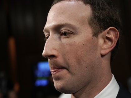 WASHINGTON, DC - APRIL 10: Facebook co-founder, Chairman and CEO Mark Zuckerberg returns t