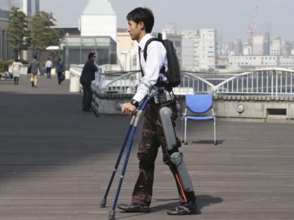 ReWalk Israeli exoskeleton (Koji Sasahara / Associated Press)