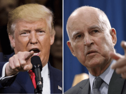 Donald Trump and Jerry Brown (Getty / Associated Press)