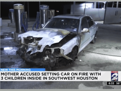 Texas Mom allegedly sets fire to car with children inside