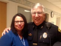 Vanessa-Guerra-nurse-body-slams-suspect-screenshot Nurse Vanessa Guerra and Portage Police Chief Ken Manthey. Guerra earned praise from police after "body slamming" a suspect who was attacking the officers as they tried to arrest a man for parole violations, reports say.