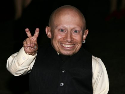 American actor Verne Troyer arrives at the premiere of the film The Imaginarium of Doctor