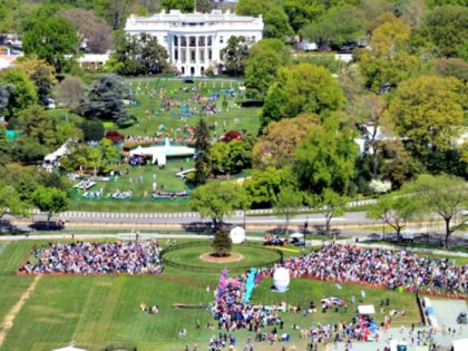 arial-view Easter Egg Roll