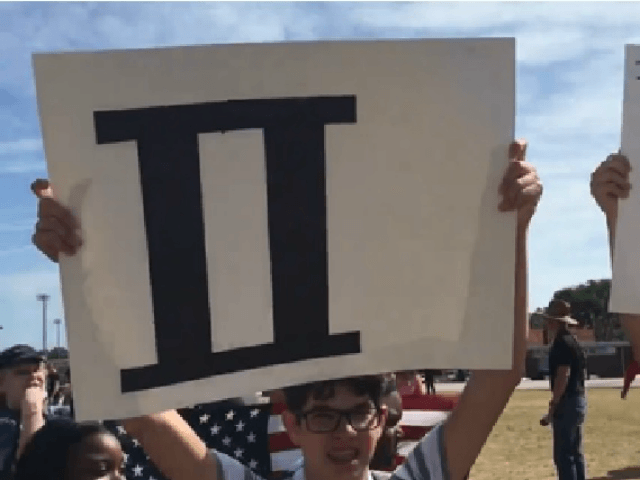 About 75 Rockledge High School students walk out of class to support Second Amendment