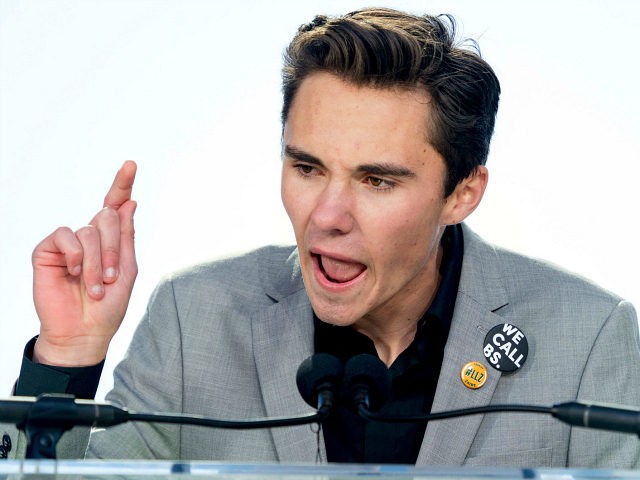 David Hogg, a survivor of the mass shooting at Marjory Stoneman Douglas High School in Par