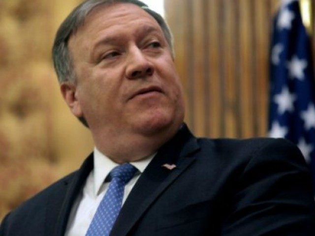AFP | US Secretary of State Mike Pompeo speaks during press conference in Amman on April 3