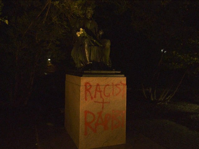 Thomas Jefferson Statue at UVA Vandalized with ‘Racist + Rapist’ Slogan