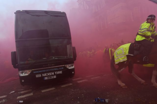Liverpool risk UEFA action over Man City bus attack