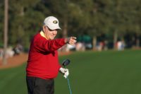 Jack Nicklaus of the United States takes part in the opening tee ceremony prior to the first round of the 2018 Masters Tournament at Augusta National Golf Club on April 5, 2018 in Augusta, Georgia Jack Nicklaus of the United States takes part in the opening tee ceremony prior to the first round of the 2018 Masters Tournament at Augusta National Golf Club on April 5, 2018 in Augusta, Georgia