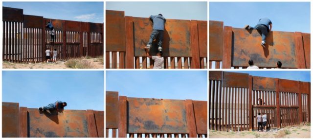 Hopping the wall into Trump's US, in under 2 minutes