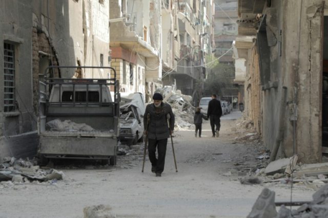 Four civilians dead in air raids on Syria's rebel Douma: monitor