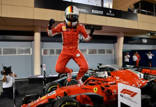 Vettel marks 200th race with thrilling Bahrain win