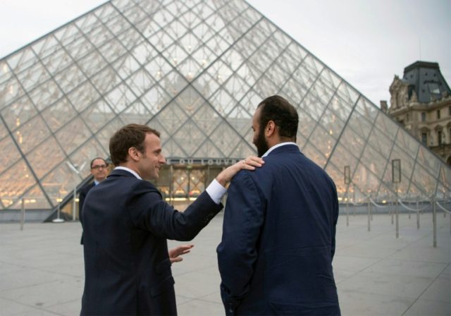 Saudi prince, Macron hail warming ties, but differences lurk
