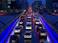 A traffic jam in Brussels EU set to miss target for halving road deaths by 2020