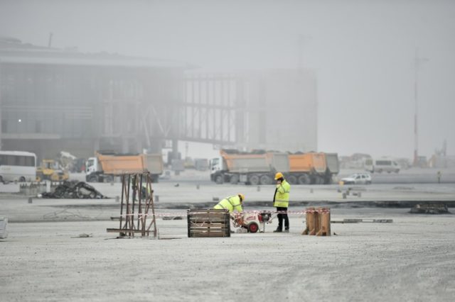 Giant new Istanbul airport '85 pct done, to open on time'
