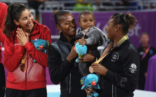 Beach volleyball, a baby and bronze for Vanuatu mum