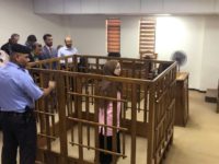 French national Djamila Boutoutaou stands trial in a Baghdad court on April 17, 2018 French national Djamila Boutoutaou stands trial in a Baghdad court on April 17, 2018
