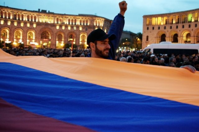 Armenia police detain dozens of anti-government protesters
