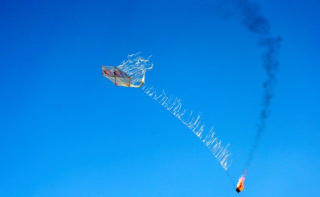Fiery kites adopted as new tactic by Gaza protesters