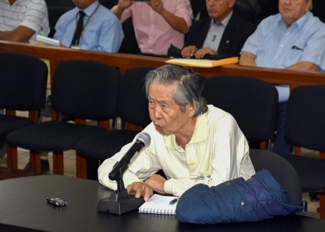 Peru's ex-president Fujimori in court over 1992 massacre