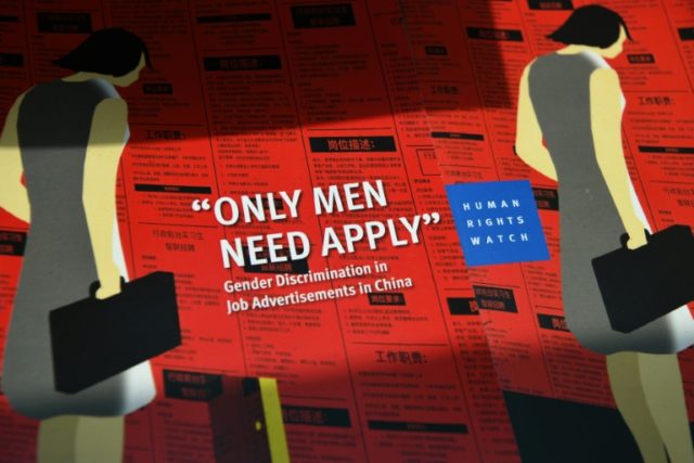 China's 'men only' job culture slammed in new report