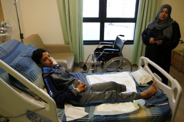 Palestinian boy's leg amputated after Israel border shooting