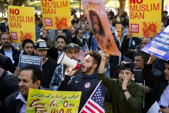 US high court reviews Trump's power to block Muslim immigrants